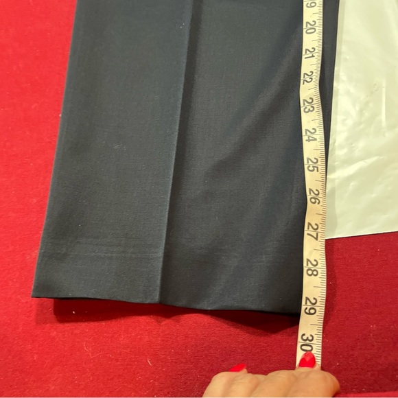 Marisa Minicucci BLUE Wool PLEATED PANTS DRESSY Trousers Women 8 Straight Leg 8 - Picture 11 of 16